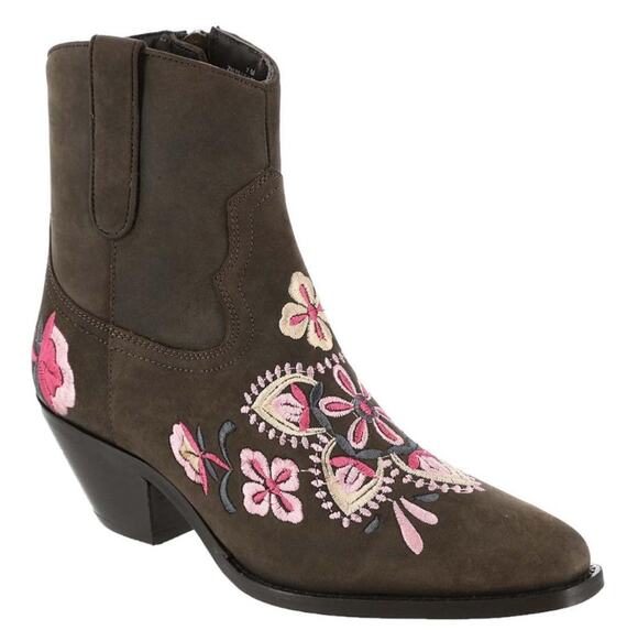Diba Shoes - Diba True Women Cains Ville Western Bootie Size 11 M Brown Pink Leather NWOB